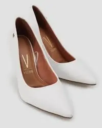 Sapato Feminino Scarpin Vizzano Branco Clássico Salto Alto - Tamanho 36 + Frete Grátis
