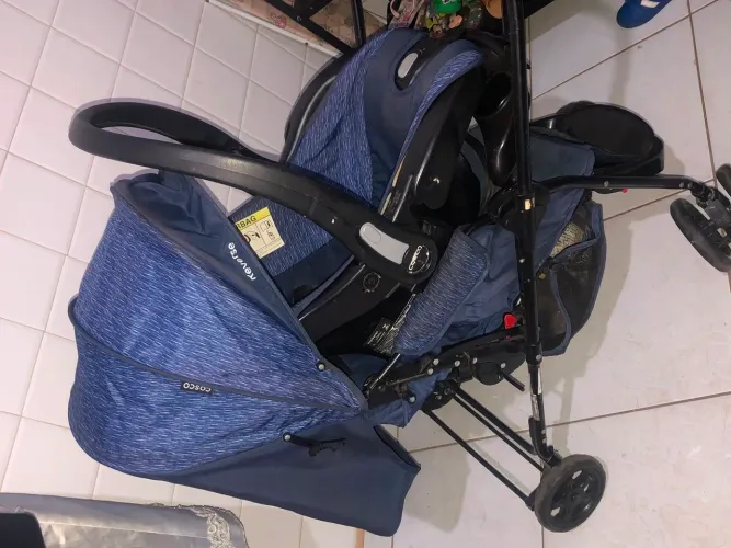 Conjunto carrinho mais bebê conforto Travel System Reverse da Cisco Kids