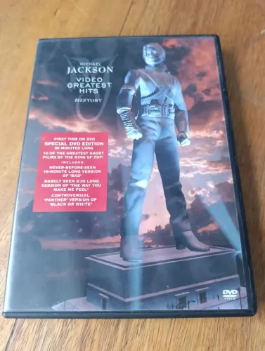 DVD MICHAEL JACKSON VIDEO GREATEST HITS HISTORY 