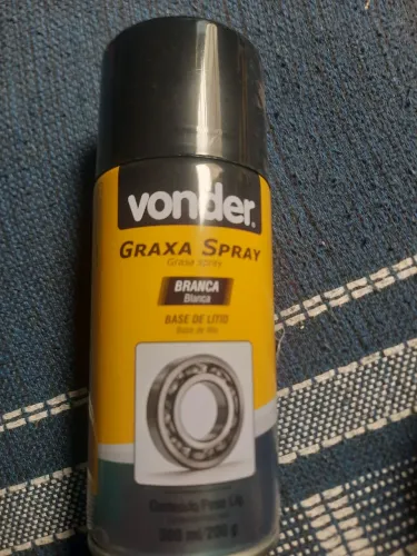 Graxa spray  de lítio vonder 