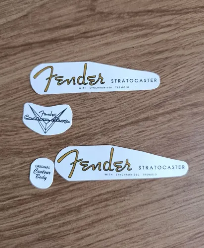 Neck Plate Fender, Decal Logo Fender, Rebaixador Corda, Jack