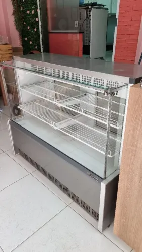 Vitrine Refrigerada Aurora Serpentina Gpea-140r Cinza 220V - Gelopar