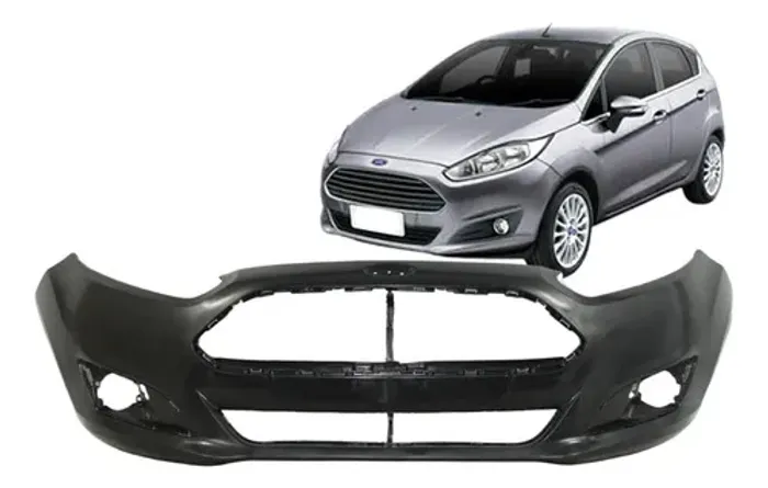 Parachoque Ford New Fiesta Hatch 2014 2015 2016 2017 Novo Preto