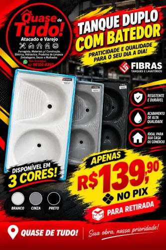 Tanque Duplo com batedor