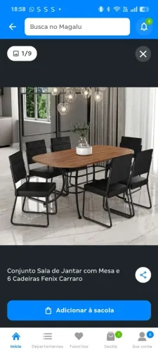 Mesa com 6 cadeiras excelente 