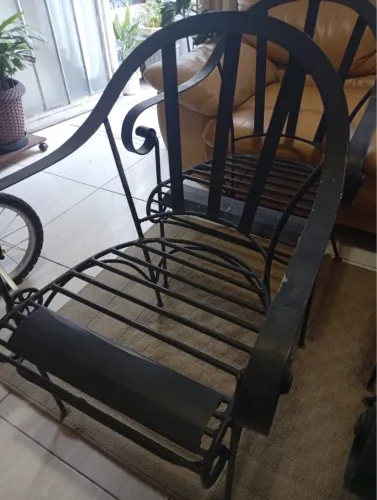 Cadeira de ferro fundido para jardim