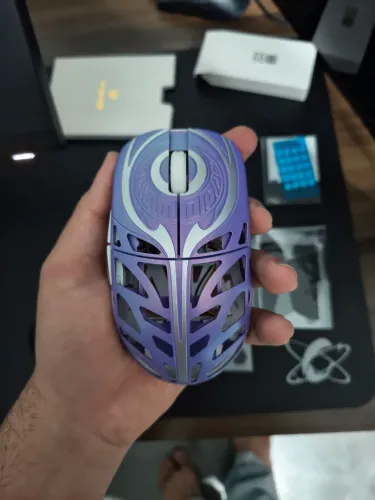 Mouse wl strider purple - switch omron