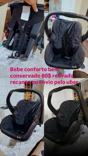 Bebe conforto conservado e tênia de menino tamanho 33 retirada no recanto ou envio
