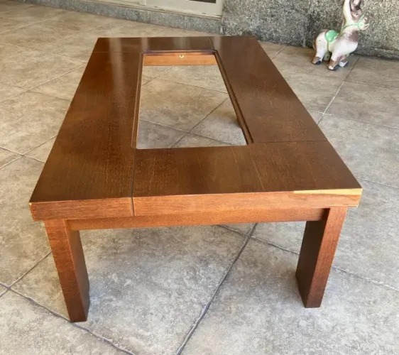 Conjunto de mesa de centro e de canto para sala