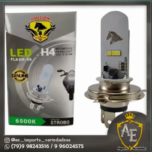 Led para moto com efeito strobo 