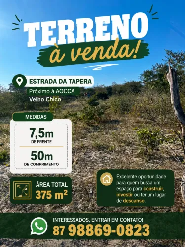 Terreno no sítio mandacaru