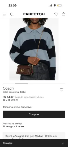 Vendo bolsa Coach nova