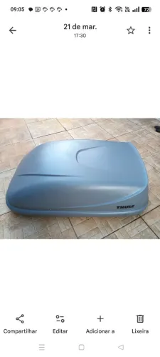 bagageiro thule sweden 300l com travessas universal 