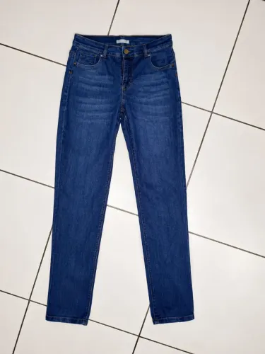 Calça Jeans Skinny Feminina | Lavagem Escura | Tam. 36/38