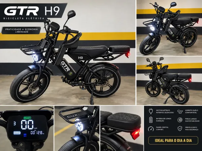 Bicicleta elétrica GTR OUXI H9