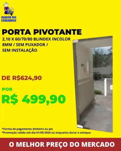 PORTA VIDRO - Promoção!