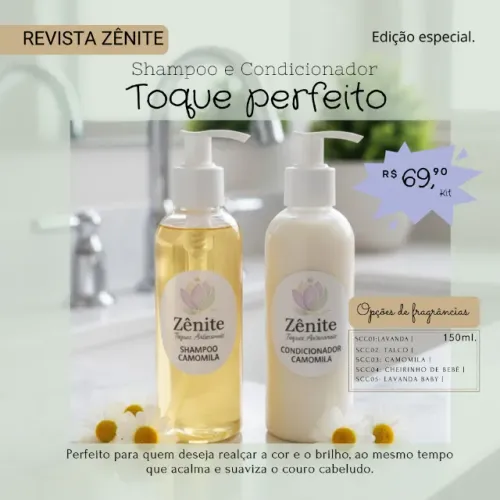 Kit shampoo e condicionador Zênite