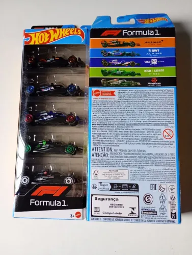 Parket de carrinhos miniaturas hotwells fórmula 1