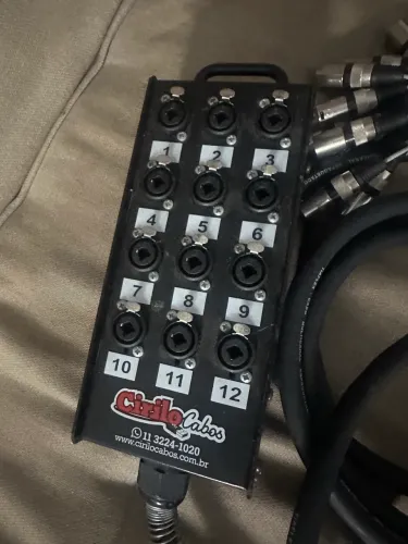 Medusa Multicabo Cirilo Cabos 12 Vias XLR - 5 Metros