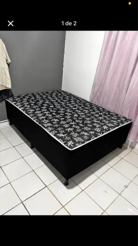 CAMA BOX CASAL DE ESPUMA NOVA DE FÁBRICA