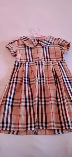 Vestidos infantis Xadrez