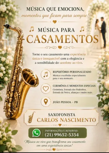 Música Para Casamentos - Saxofone
