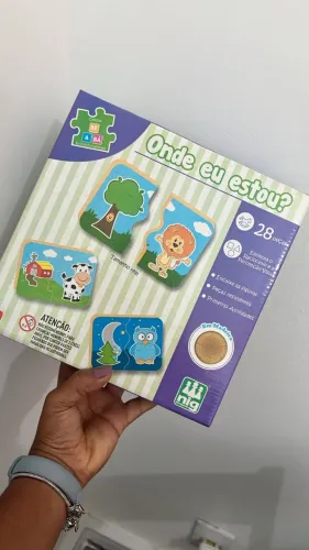 Jogo Onde Eu Estou Madeira Be a Bá, Nig Brinquedos