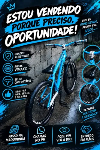 Bike Gios 4trix Azul ( PRA SAIR RÁPIDO!!!)