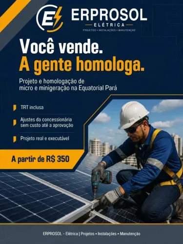 Homologação de Energia Solar na Equatorial - Projeto, ART e Acompanhamento