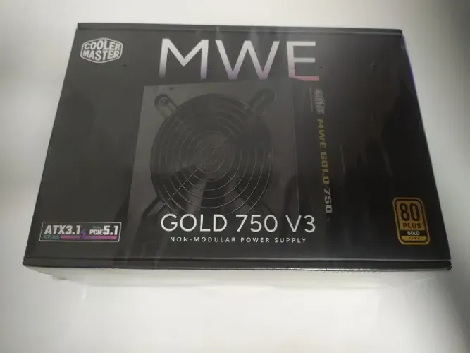 Fonte Cooler Master MWE Gold 750 V3, 750W, ATX 3.1, 80 Plus Gold, Preto, MPE-7506-ACAG-BBR