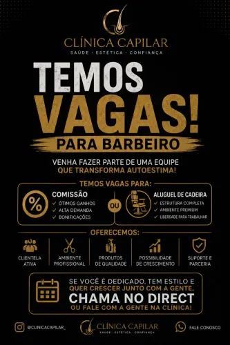 Vagas para barbeiro