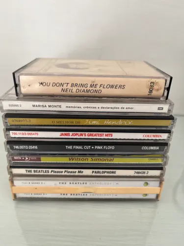 Cd e fita cassete - lote 8 unidades diversos