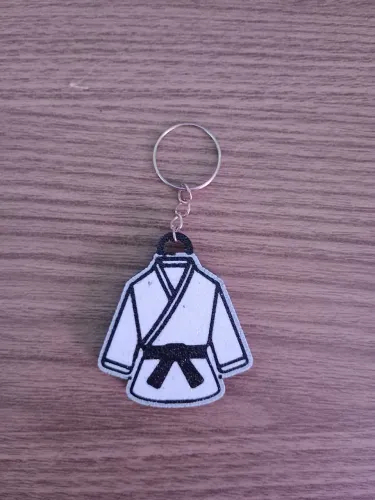 Chaveiro Personalizado Kimono Jiu Jitsu