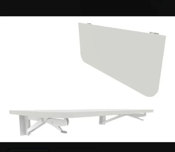 Mesa Dobrável Retrátil Parede Branca 