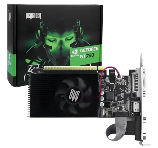 Placa de Vídeo Nvidia GeForce GT 730 4GB DDR3 HDMI VGA PCI-E 2.0