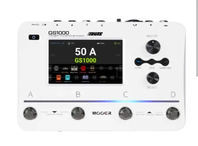 Pedaleira para guitarra Mooer GS1000 Branca