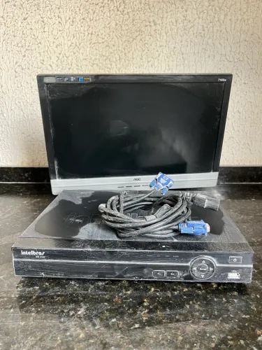 DVR Intelbras VD3104 Com monitor AOC