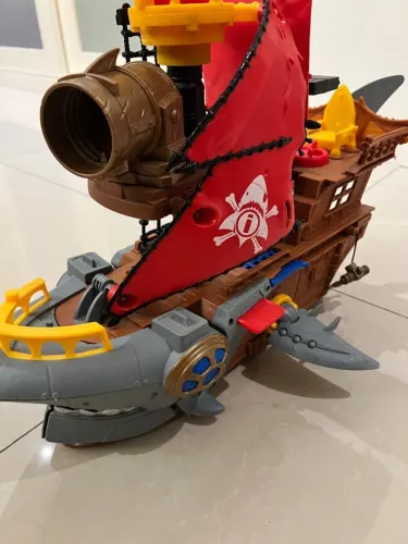 Barco Tubarão Briquedo Imaginext Usado Bom estado
