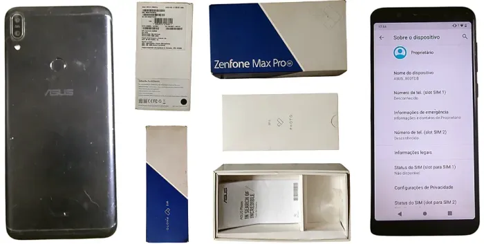 Carcaça Completa Zenfone Max Pro M1 C\  Erro de Software