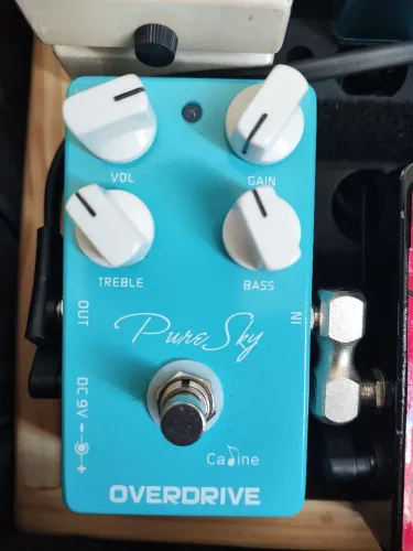 Pedal para guitarra overdrive caline pure sky