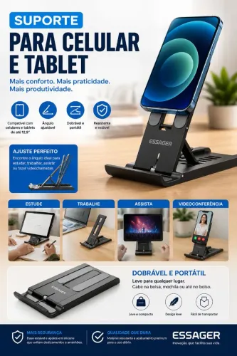 Suporte para Celular/Tablet ESSAGER