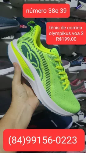 PROMOÇÃO TÊNIS DE CORRIDA NÚMERO 38 E 39 OLYMPIKUS VOA 2 -R$199.00 AVISTA