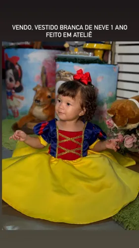 Roupa branca de neve 1 ano