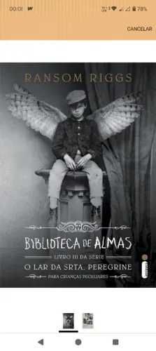 BIBLIOTECA DE ALMAS Livro III da Série O Lar da Srta. Peregrine para crianças peculiares