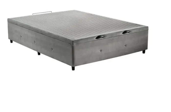Base para Cama Box Casal com Baú Sono Design para Colchão de 138 cm