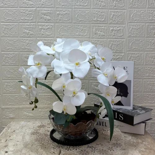 ARRANJO DE ORQUÍDEAS PERMANENTES