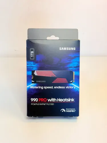 NVME 1TB Samsung 990 PRO, M.2, PCIe Gen 4.0, Leitura 7450MB/s, Gravação 6900MB/s - MZ-V9P