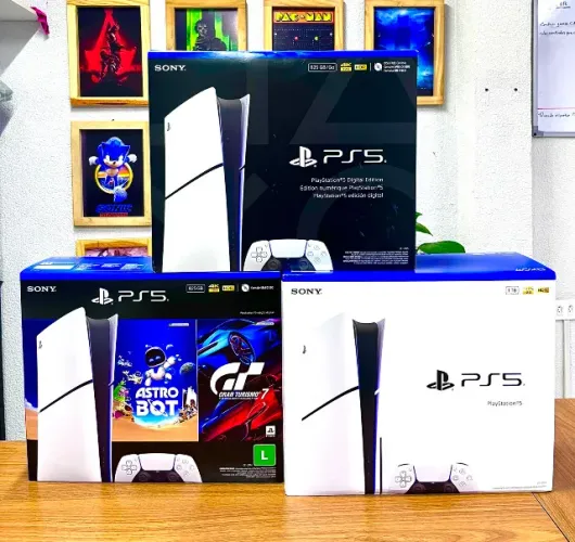 PS5 Slim - NOVOS LACRADOS - Pego PS4