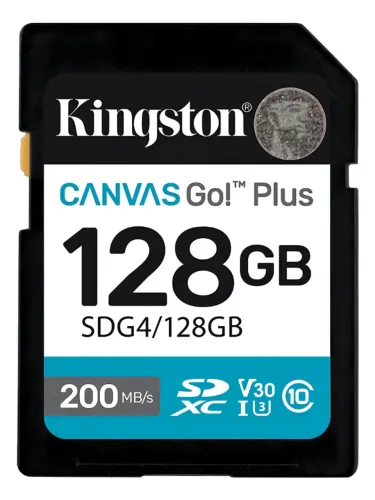 Cartão de memória Kingston SDG4/128GB Canvas Go Plus 128GB