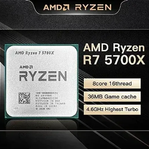 Processador AMD Ryzen 7 5700X 3.4GHz 4.6GHz Turbo 8 Cores 16 Threads AM4 Sem Cooler